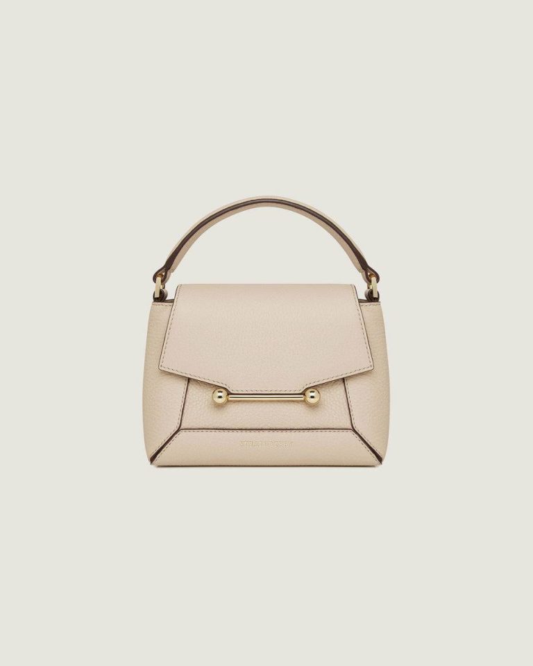 Women Mosaic Nano Crossbody Bags Strathberry Oat - Image 3