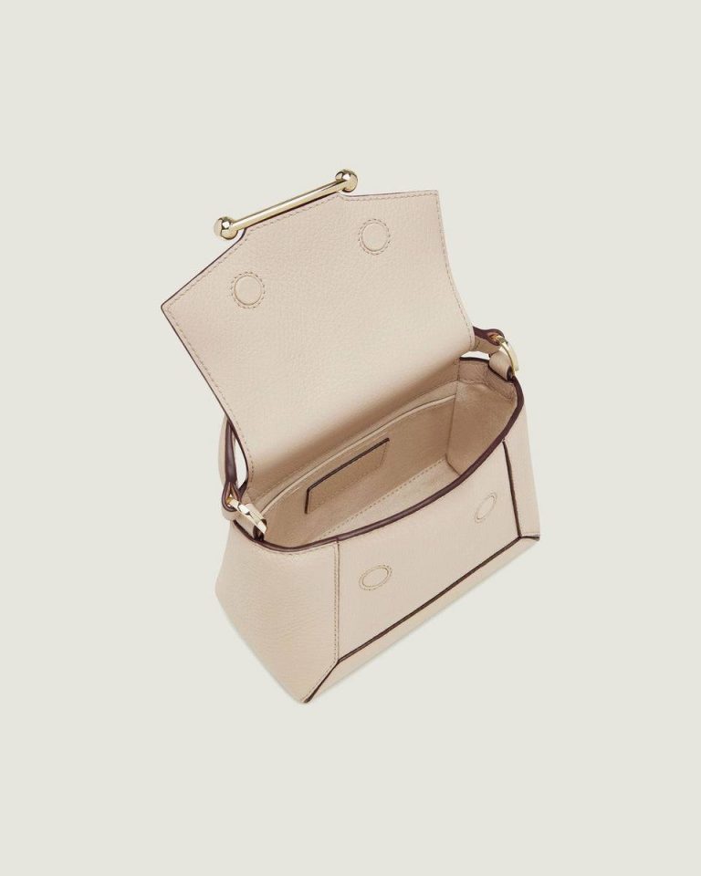 Women Mosaic Nano Crossbody Bags Strathberry Oat - Image 5