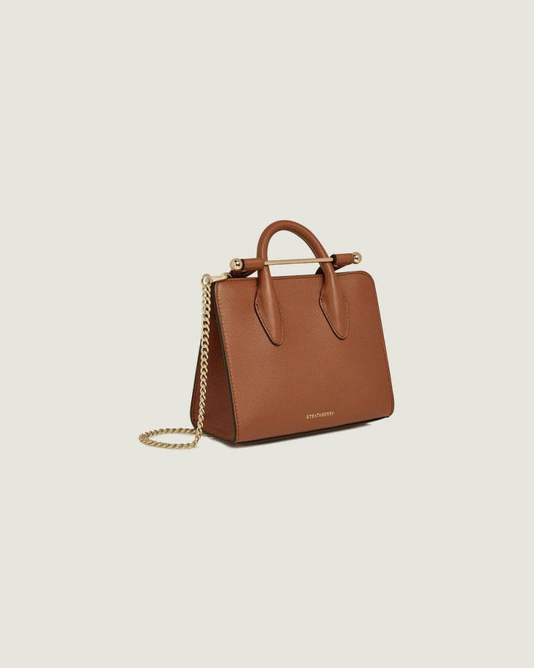 Women Nano Tote Chestnut Strathberry Small & Mini Bags