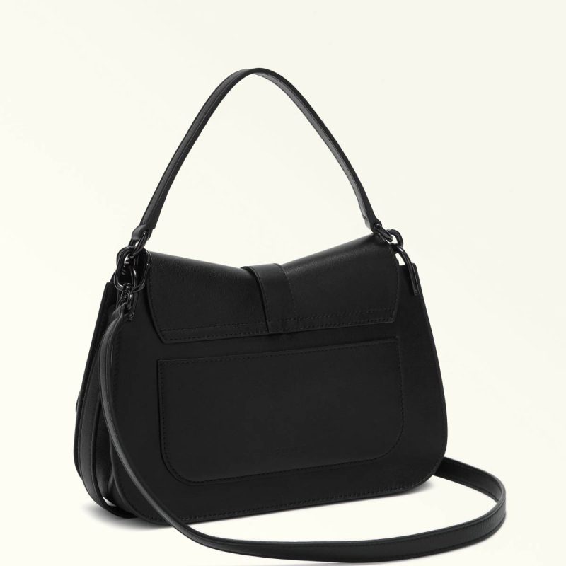 Women Nero Crossbodies Furla Flow Top Handle M - Image 3