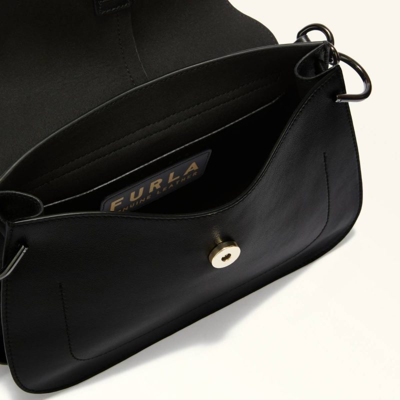 Women Nero Crossbodies Furla Flow Top Handle M - Image 4