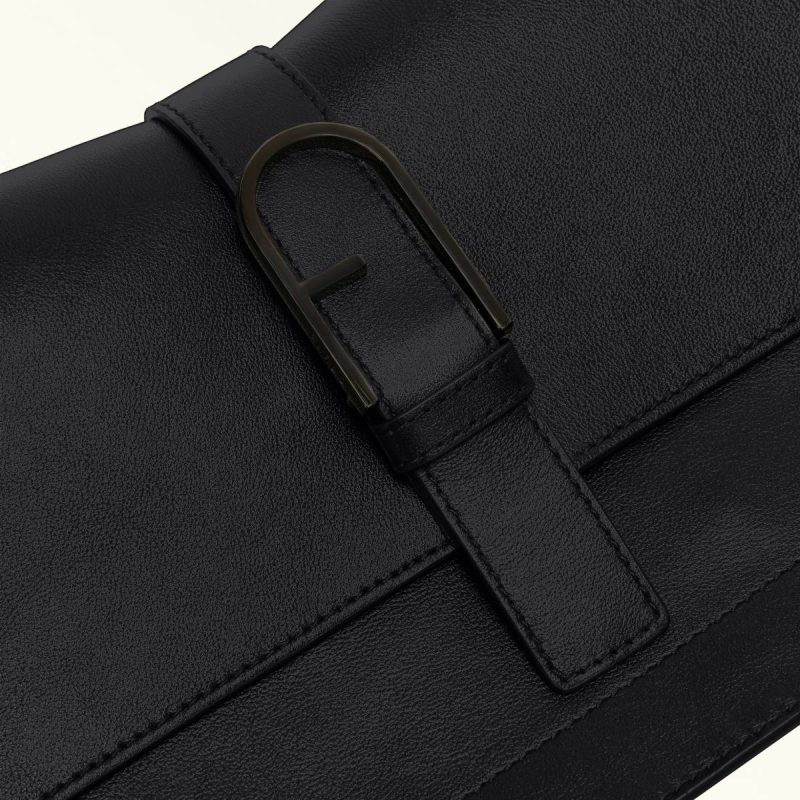 Women Nero Crossbodies Furla Flow Top Handle M - Image 5