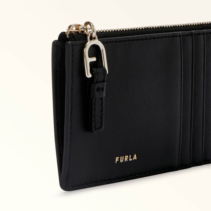 Women Nero Furla Nuvola Card Case M Wallets - Image 3