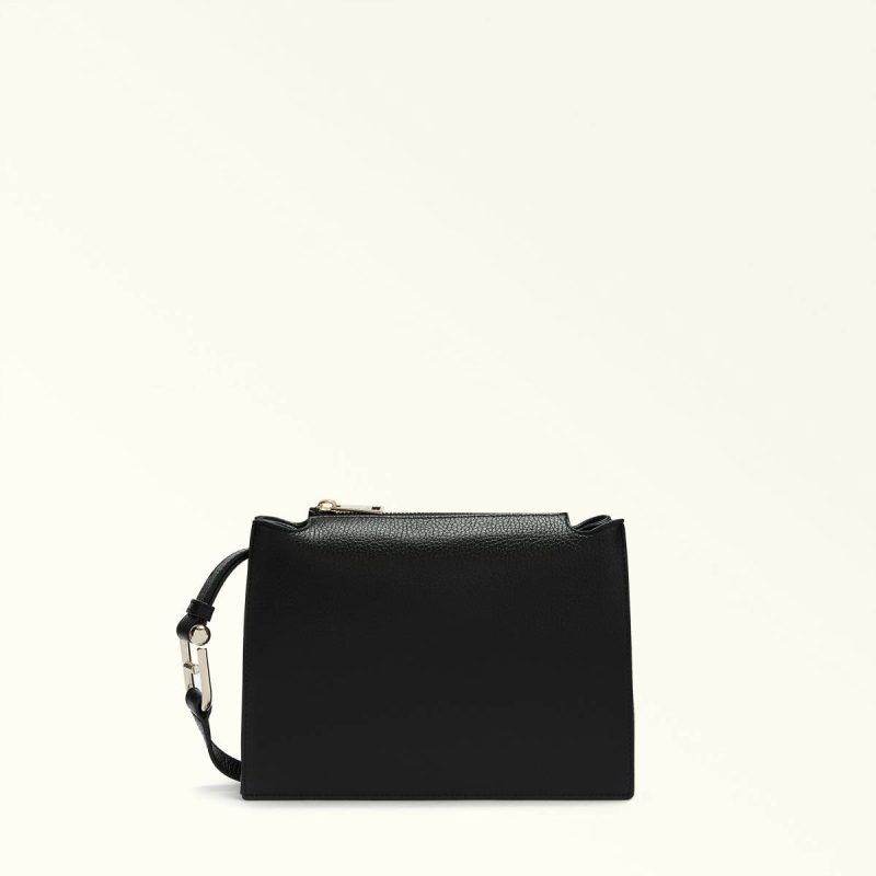 Women Nero Furla Nuvola Crossbody S Crossbodies