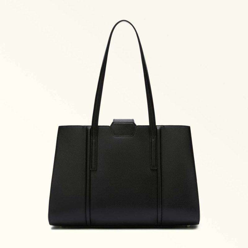 Women Nero Furla Riva Tote L Totes