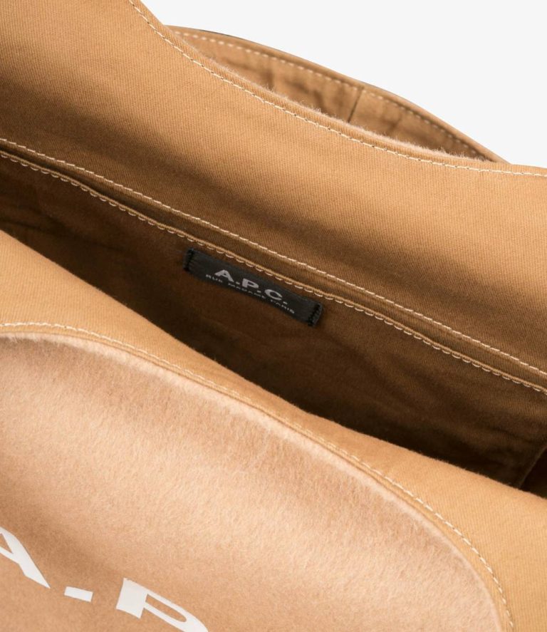 Women Ninon Tote Bag A.p.c. Faux Leather Bags Camel - Image 5