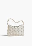 Women Off White Khaite Top Handle Small Elena Bag In Off-White Leather With Studs