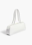 Women Optic White Simona Shoulder Bag In Optic White Crackle Patent Leather Shoulder Bags Khaite - Image 2