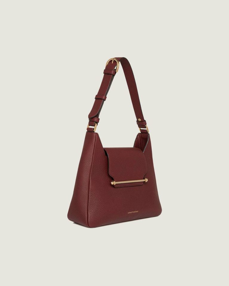 Women Oxblood Strathberry Multrees Hobo Shoulder Bags - Image 2