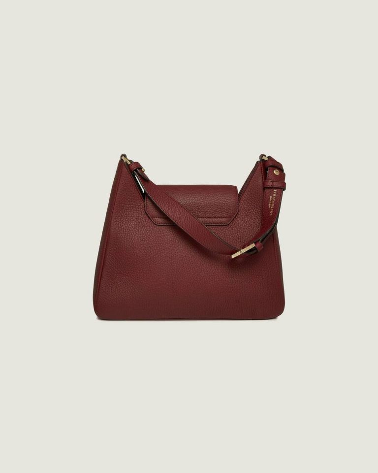 Women Oxblood Strathberry Multrees Hobo Shoulder Bags - Image 3