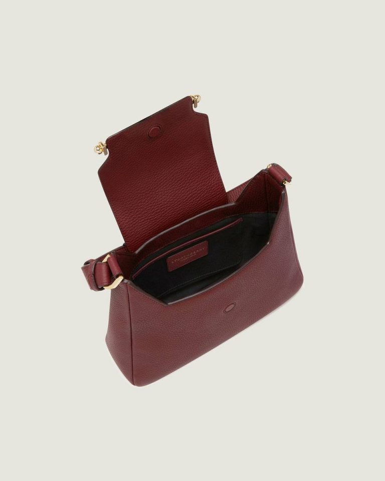 Women Oxblood Strathberry Multrees Hobo Shoulder Bags - Image 5