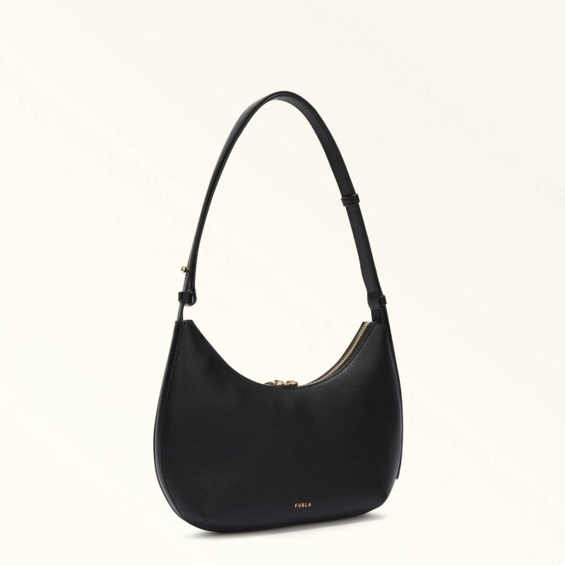 Women Shoulder Bags Furla Goccia Shoulder Bag S Nero - Image 3