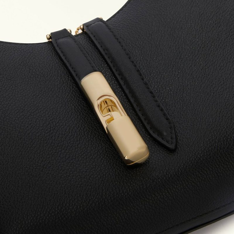 Women Shoulder Bags Furla Goccia Shoulder Bag S Nero - Image 5