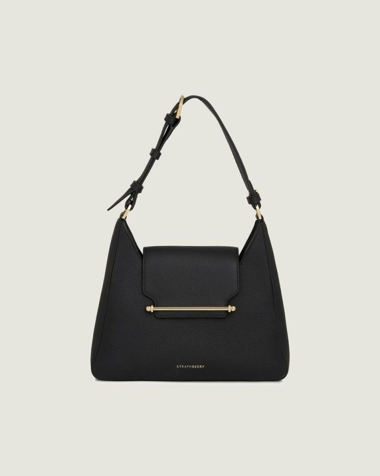 Women Shoulder Bags Strathberry Black Multrees Hobo - Image 3