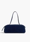 Women Simona Shoulder Bag In Midnight Suede Midnight Navy Shoulder Bags Khaite