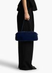 Women Simona Shoulder Bag In Midnight Suede Midnight Navy Shoulder Bags Khaite - Image 5