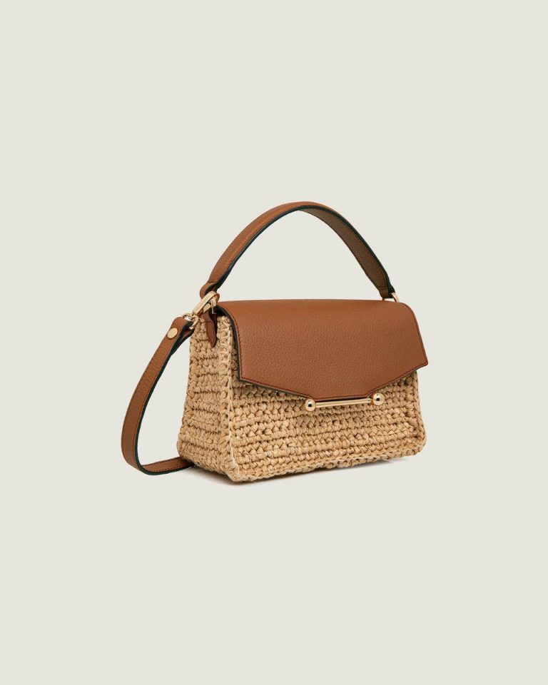 Women Small & Mini Bags Strathberry Mosaic Nano Raffia/Tan - Image 2