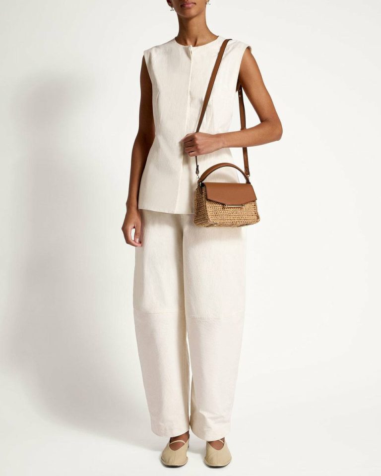 Women Small & Mini Bags Strathberry Mosaic Nano Raffia/Tan