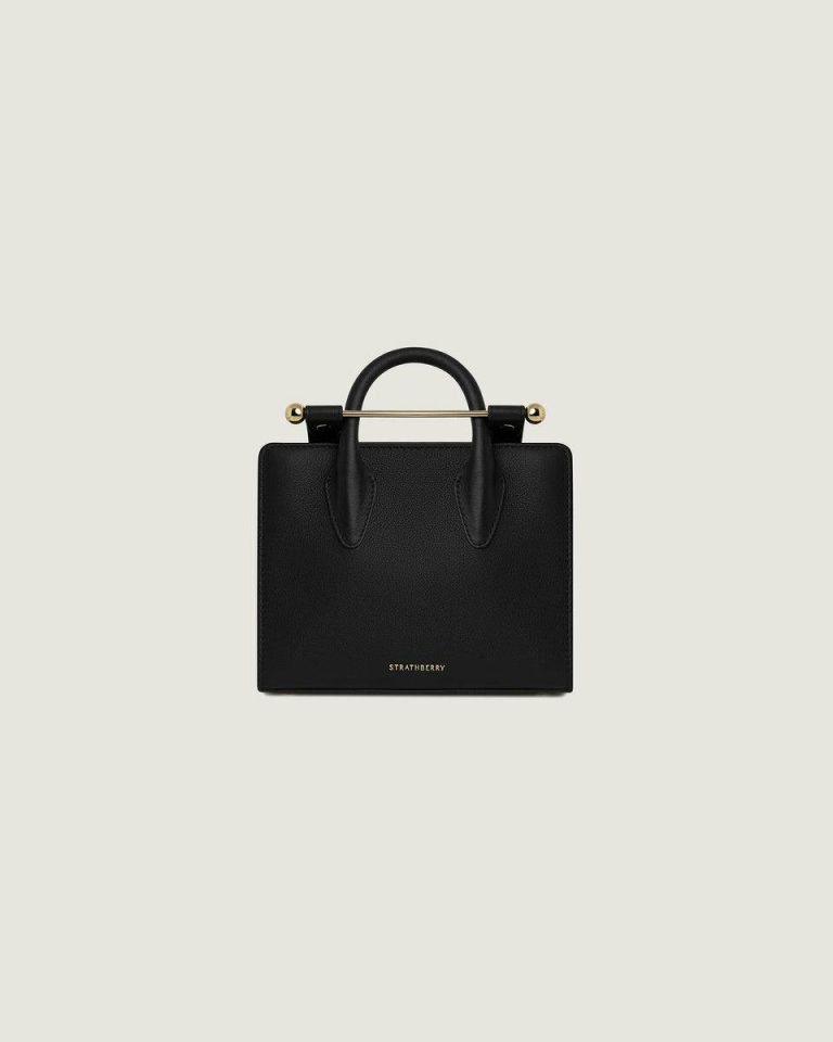 Women Strathberry Nano Tote Black Small & Mini Bags - Image 2