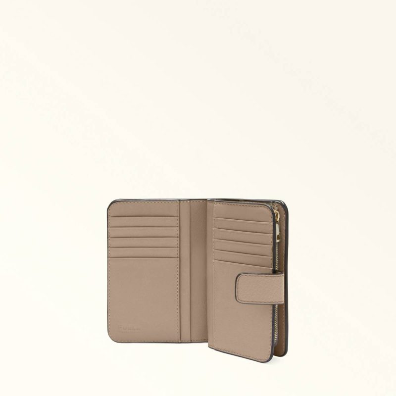 Women Stucco Gray Furla Camelia Compact Wallet M Wallets - Image 4