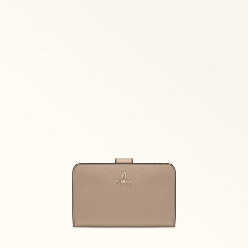 Women Stucco Gray Furla Camelia Compact Wallet M Wallets