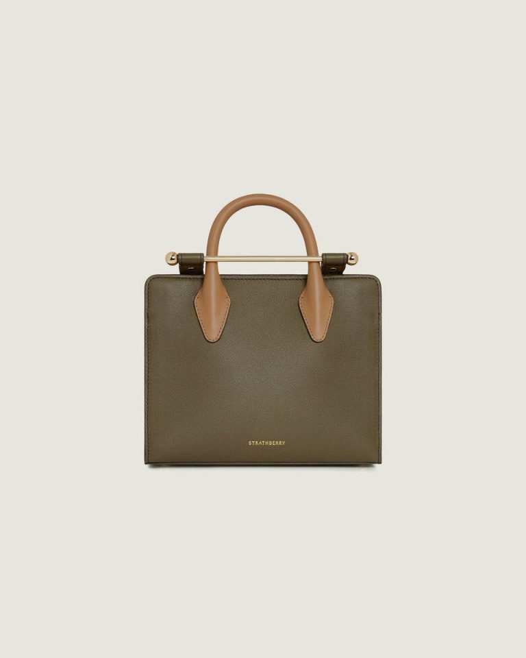 Women Totes & Top Handle Bags Khaki/Caramel/Diamond Strathberry Mini Tote - Image 3