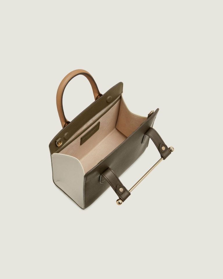 Women Totes & Top Handle Bags Khaki/Caramel/Diamond Strathberry Mini Tote - Image 5