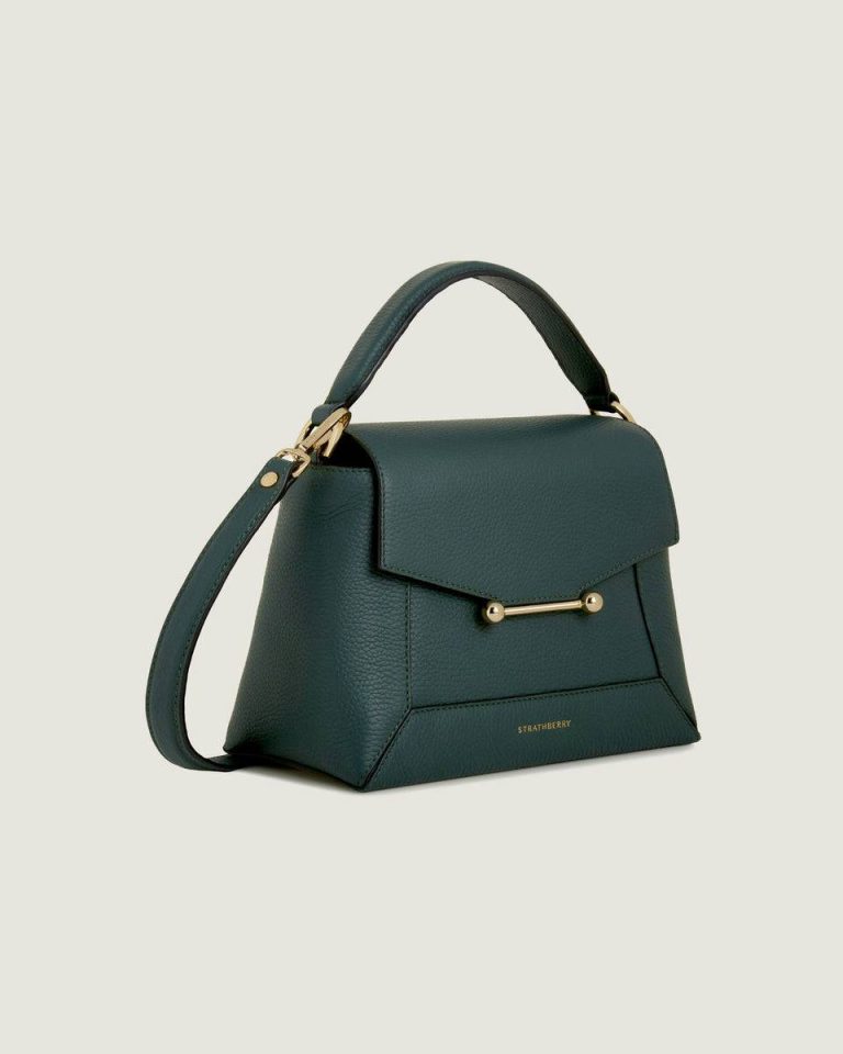 Women Totes & Top Handle Bags Strathberry Mosaic Bag Bottle Green - Image 2