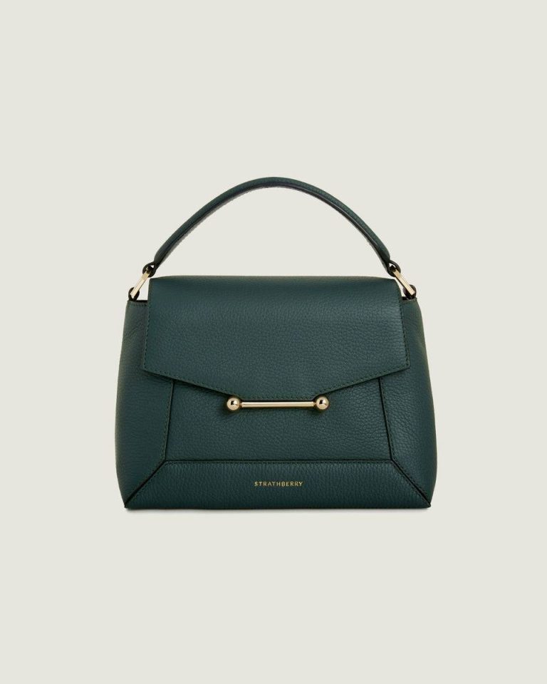 Women Totes & Top Handle Bags Strathberry Mosaic Bag Bottle Green - Image 3