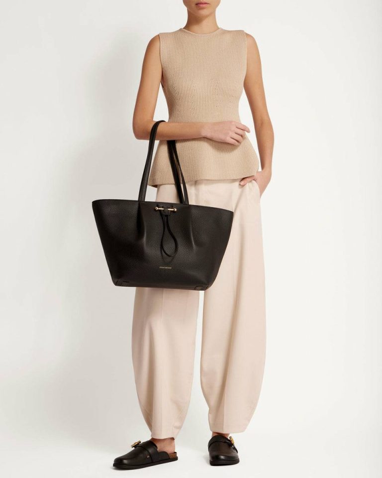 Women Travel Bags Black Osette Shopper Strathberry