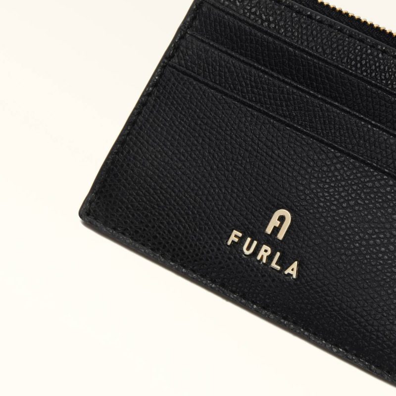 Women Wallets Nero Furla Camelia Card Case S - Image 4