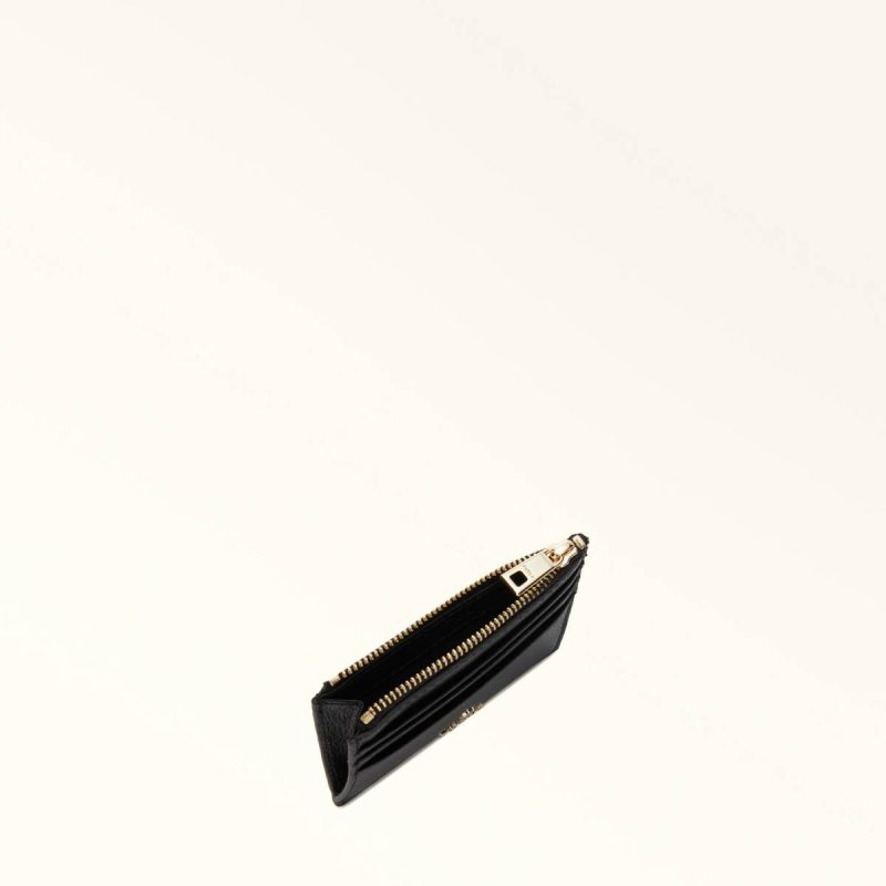 Women Wallets Nero Furla Camelia Card Case S - Image 5
