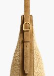 Women Wheat / Natural Crossbody Bags Small Augustina Crossbody Bag In Wheat Suede And Natural Raffia Khaite - Image 3