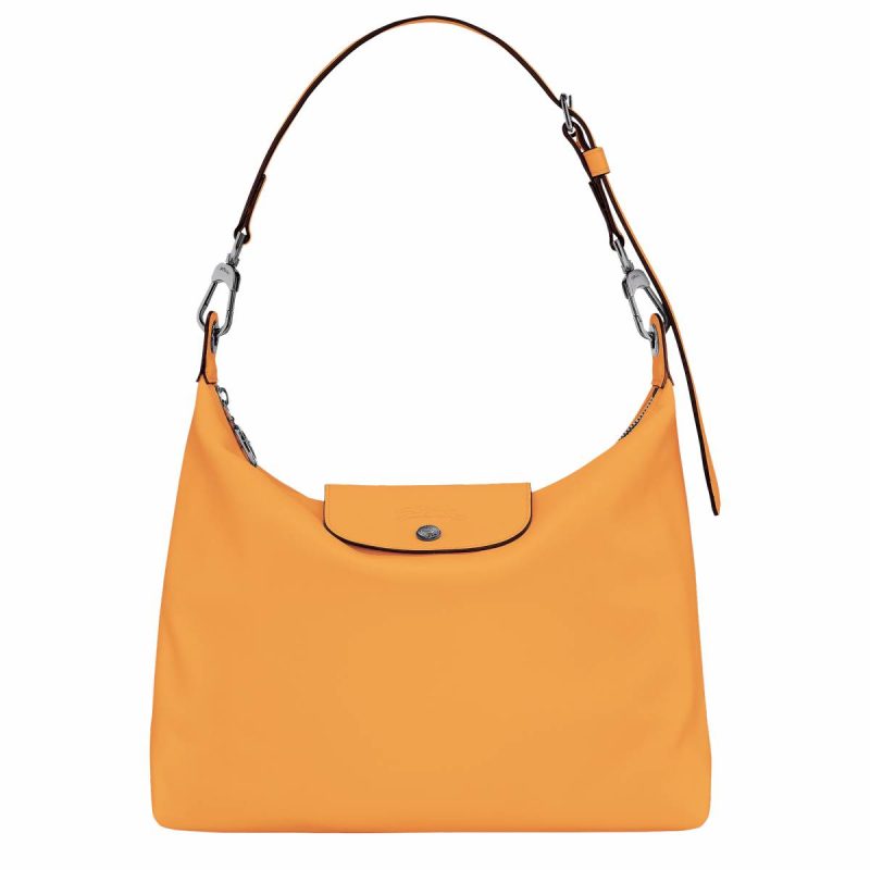 Apricot Longchamp Le Pliage Xtra M Hobo Bag Apricot - Leather Leather Bags Women