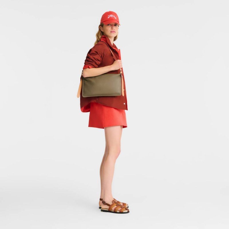 Artichoke Longchamp Smoothie M Crossbody Bag Artichoke - Leather Leather Bags Women - Image 2