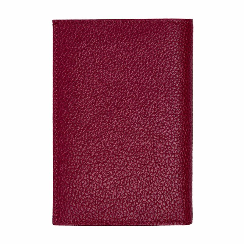Beetroot Pouches & Cases Women Le Foulonné Passport Cover Beetroot - Leather Longchamp - Image 2