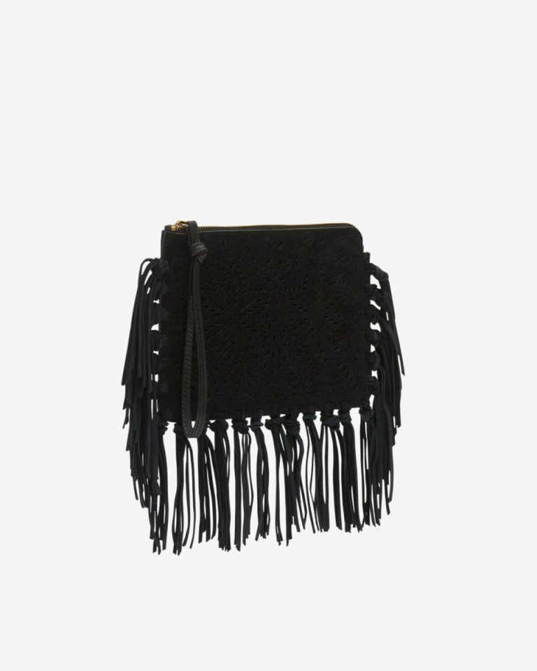 Black Clutches & Small Leather Goods Flat Pouch Clutch Women Isabel Marant