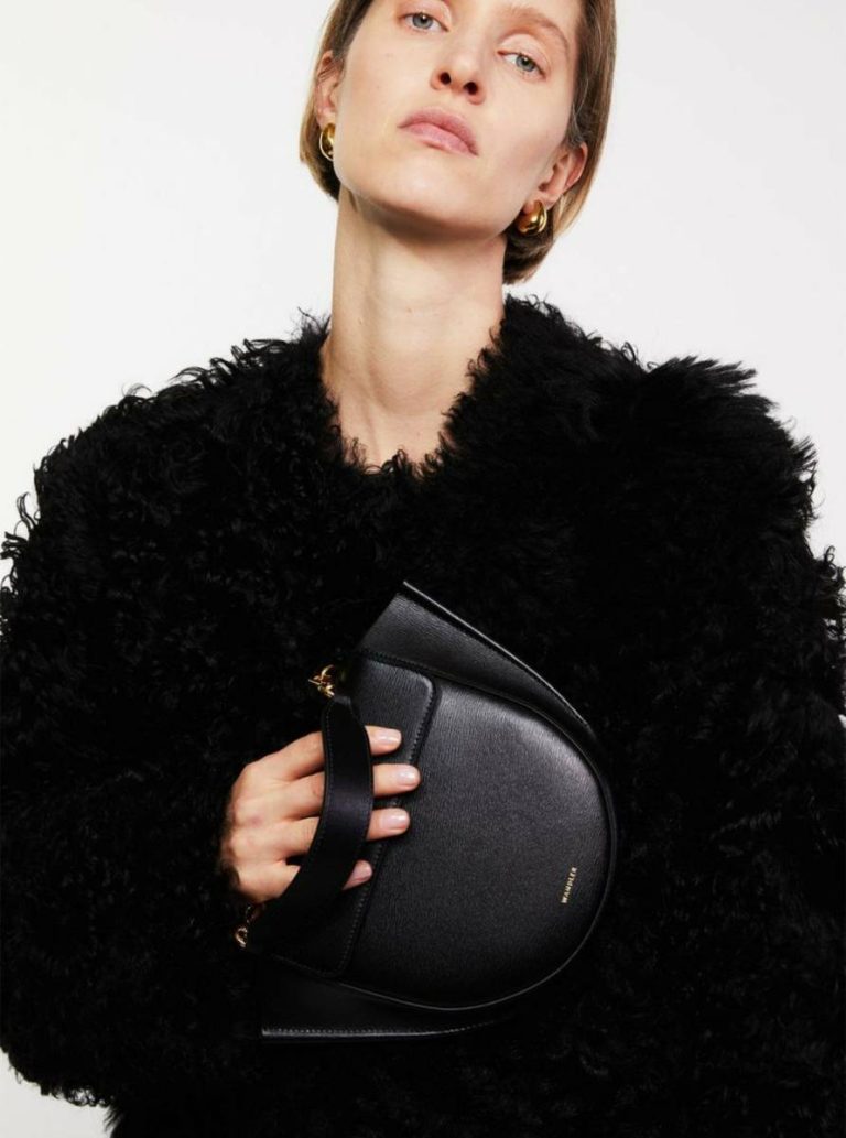 Black Fiber Hortensia Bag Mini - Black Fiber Wandler Top Handle Bags Women - Image 2