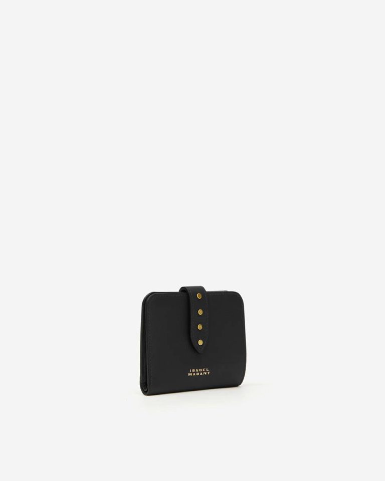 Black Isabel Marant Women Wallet Leather Small Leather Goods Clutches & Small Leather Goods