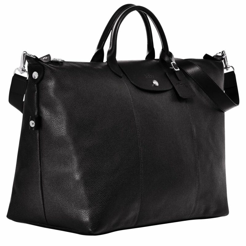 Black Le Foulonné Xl Travel Bag Black - Leather Women Longchamp Travel Bags - Image 3
