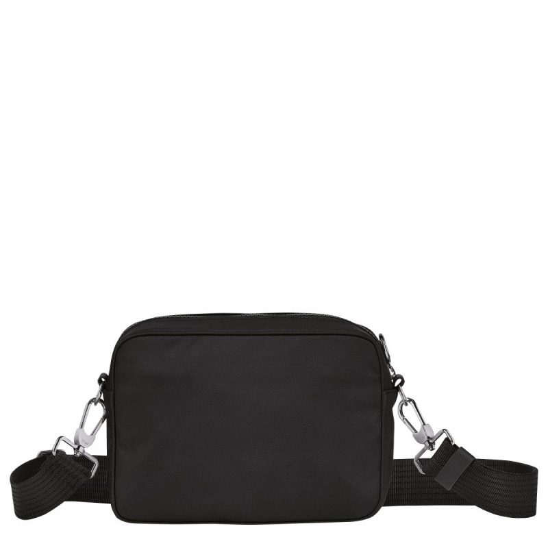 Black Women Le Pliage Energy S Camera Bag Black - Recycled Canvas Crossbody Bags Longchamp - Image 3