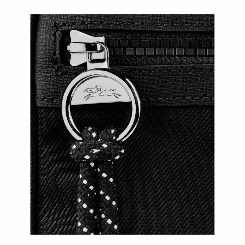 Black Women Le Pliage Energy S Camera Bag Black - Recycled Canvas Crossbody Bags Longchamp - Image 5