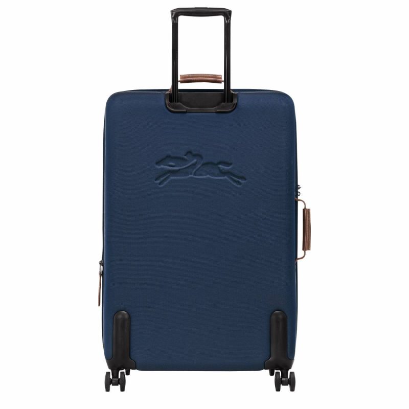 Blue Boxford Xl Suitcase Blue - Recycled Canvas Longchamp Women Suitcases - Image 3