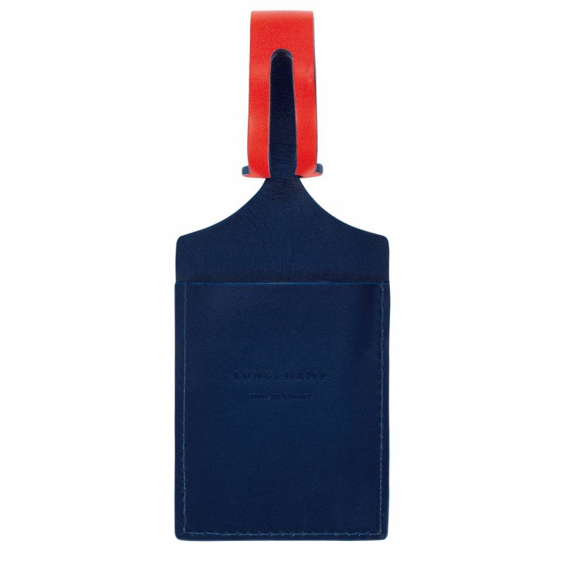Blue Travel Accessories Longchamp Women Lgp Travel Luggage Tag Blue - Leather - Image 2