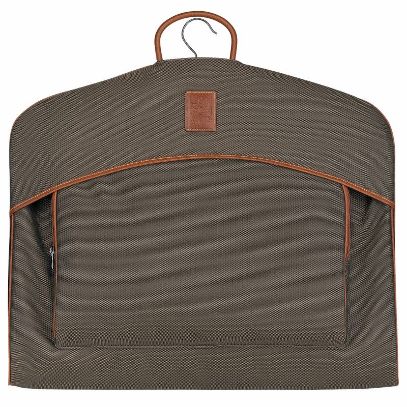 Boxford Garment Cover Brown - Recycled Canvas Longchamp Women Brown Travel Accessories - Image 2