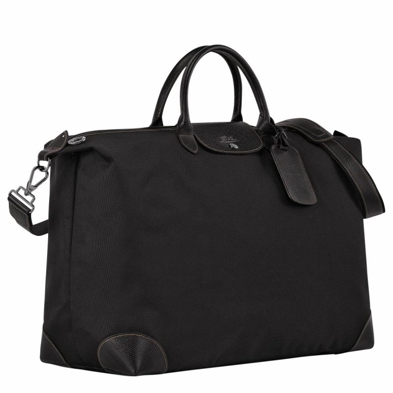 Boxford Xl Travel Bag Black - Recycled Canvas Travel Bags Black Women Longchamp - Image 2