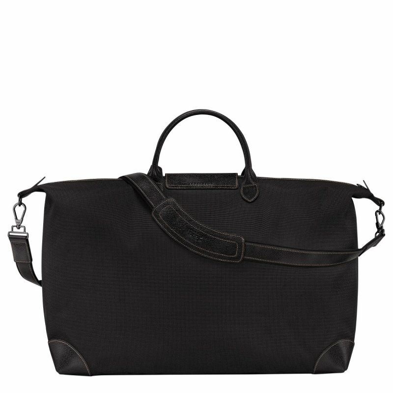Boxford Xl Travel Bag Black - Recycled Canvas Travel Bags Black Women Longchamp - Image 3
