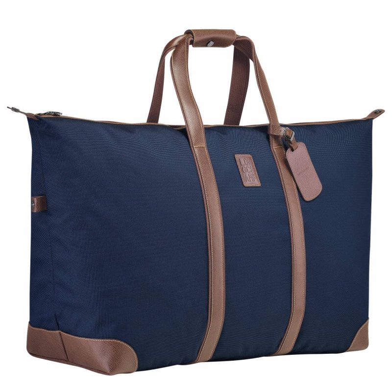 Boxford Xl Travel Bag Blue - Recycled Canvas Blue Travel Bags Longchamp Women - Image 2