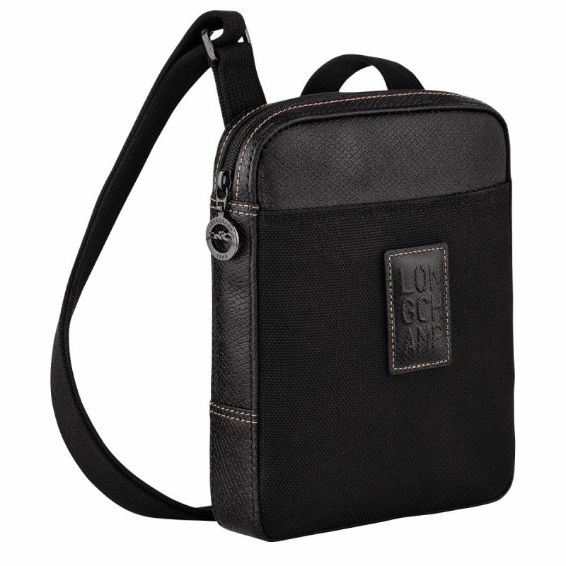 Boxford Xs Crossbody Bag Black - Recycled Canvas Longchamp Black Women Mini Bags - Image 2