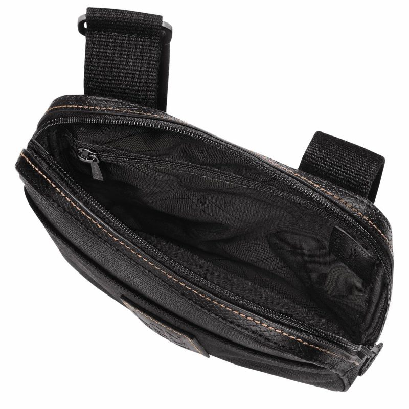 Boxford Xs Crossbody Bag Black - Recycled Canvas Longchamp Black Women Mini Bags - Image 4